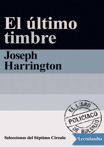 El último timbre de Joseph Harrington, portada del libro