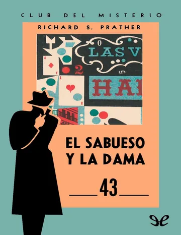 El sabueso y la dama de Richard S. Prather, portada del libro