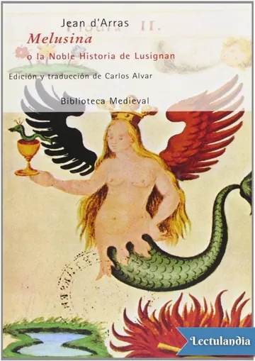 Melusina o La Noble Historia de Lusignan de Jean d'Arras, portada del libro