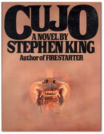 Cujo de Stephen King, portada del libro