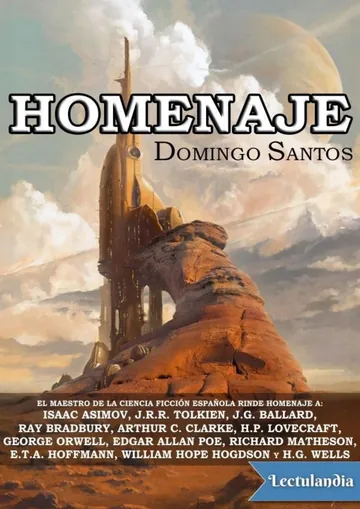 Homenaje de Domingo Santos, portada del libro