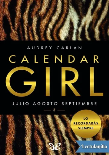 Calendar Girl 3 de Audrey Carlan, portada del libro