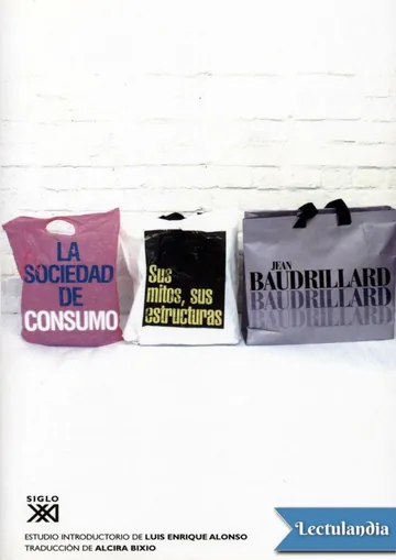 La sociedad de consumo de Jean Baudrillard, portada del libro