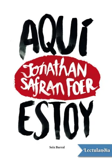 Aqui estoy de Jonathan Safran Foer, portada del libro