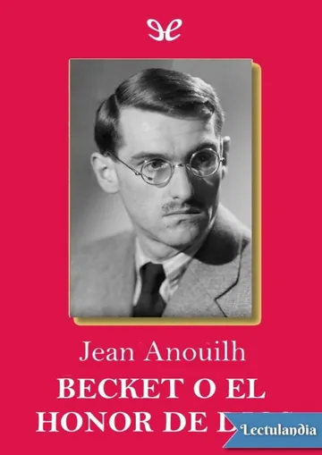 Becket o El honor de Dios de Jean Anouilh, portada del libro