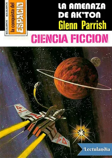 La amenaza de Ak’ton de Glenn Parrish, portada del libro