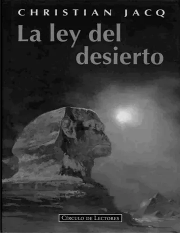 El Juez de Egipto 02 - La ley del desierto de Christian Jacq, portada del libro