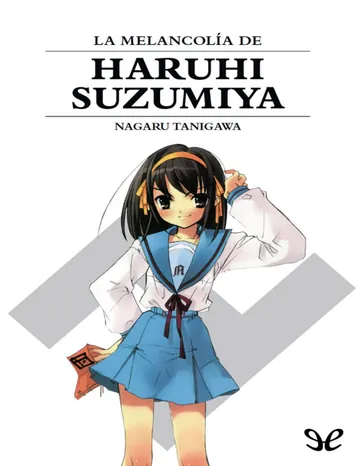 La melancolia de Haruhi Suzumiya de Nagaru Tanigawa, portada del libro
