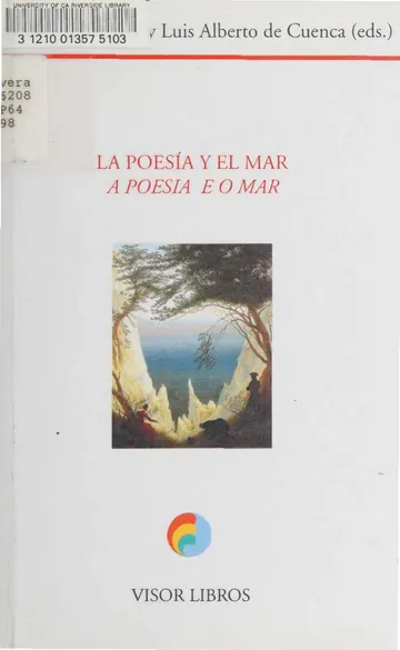 La Poesía y el mar = A poesia e o mar de Luis Alberto de Cuenca, portada del libro