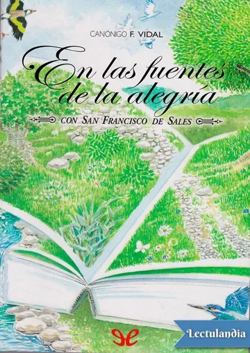 En las fuentes de la alegría con San Francisco de Sales de Fernand-Pierre Vidal, portada del libro