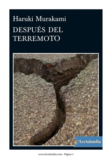 Después del terremoto de Haruki Murakami, portada del libro