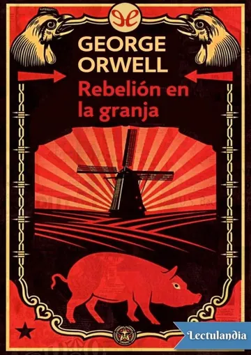 Rebelión en la granja de George Orwell, portada del libro