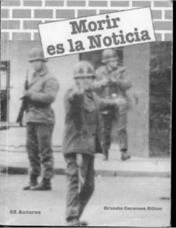 Morir Es La Noticia de Ernesto Carmona, portada del libro