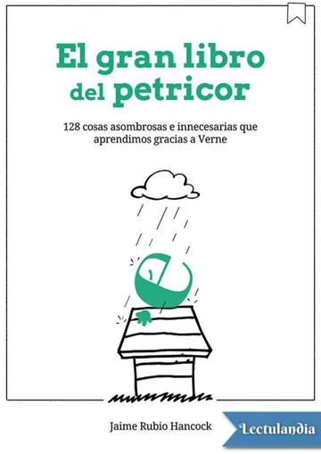 El gran libro del petricor de Jaime Rubio Hancock, portada del libro