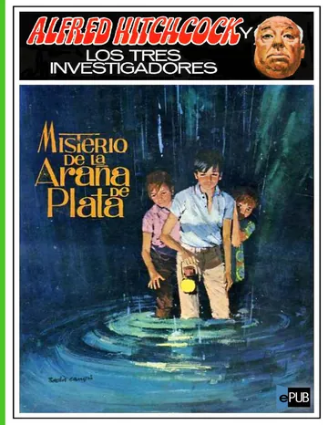Misterio de la Araña de Plata de Robert Arthur, portada del libro