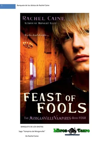 Banquete de los idiotas de Rachel Caine de Michael Caine, portada del libro