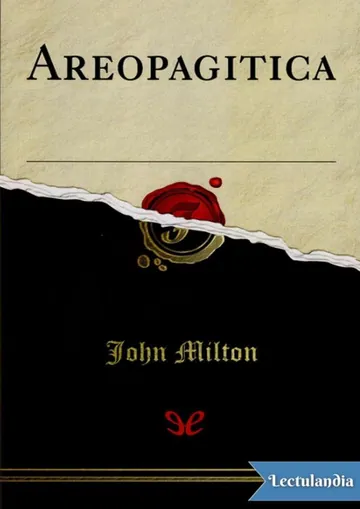Areopagítica de John Milton, portada del libro