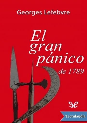 El gran pánico de 1789 de Georges Lefebvre, portada del libro