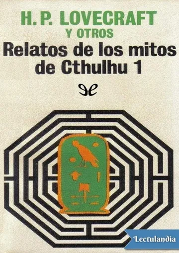Relatos de los mitos de Cthulhu 1 de H. P. Lovecraft, portada del libro