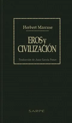 Eros y civilización de Herbert Marcuse, portada del libro