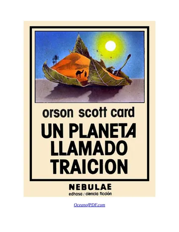 Un Planeta Llamado Traición de Orson Scott Card, portada del libro