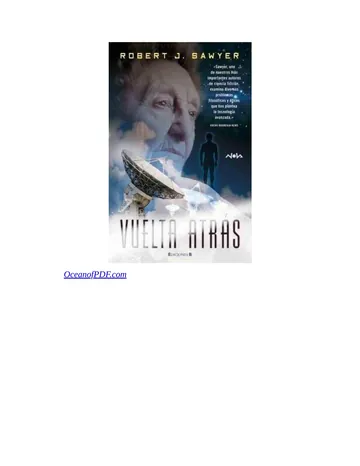 Vuelta Atras de Robert J. Sawyer, portada del libro