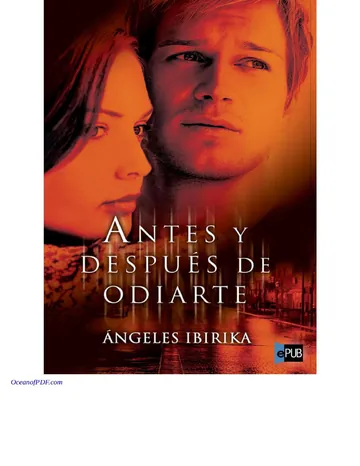 Antes y después de odiarte de Angeles Ibirika, portada del libro