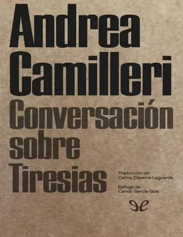 Conversación sobre Tiresias de Andrea Camilleri, portada del libro