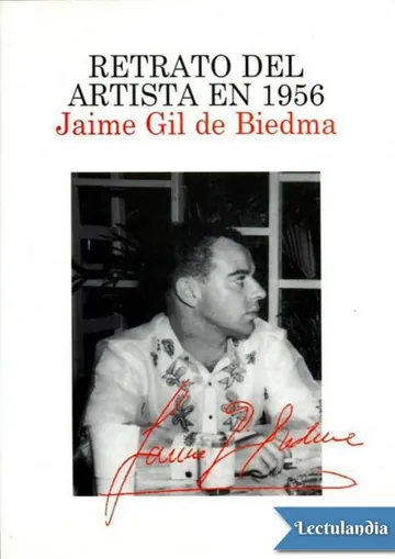 Retrato del artista en 1956 de Jaime Gil de Biedma, portada del libro