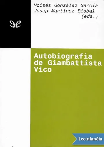 Autobiografía de Giambattista Vico de Giambattista Vico, portada del libro