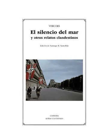 El silencio del mar y otros relatos clandestinos de Vercors, portada del libro