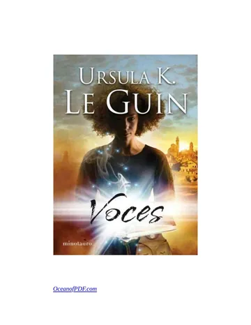 Voces de Ursula K. LeGuin, portada del libro
