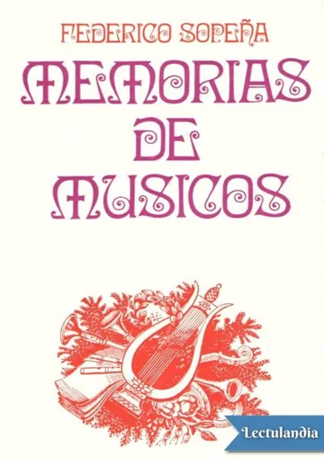 Memorias de músicos de Federico Sopeña, portada del libro