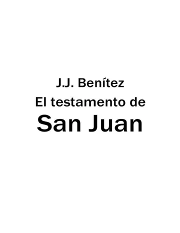 El testamento de San Juan de J. J Benitez, portada del libro