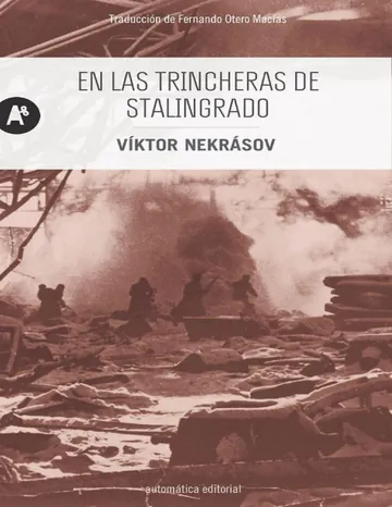 En las trincheras de Stalingrado de Viktor Nekrasov, portada del libro