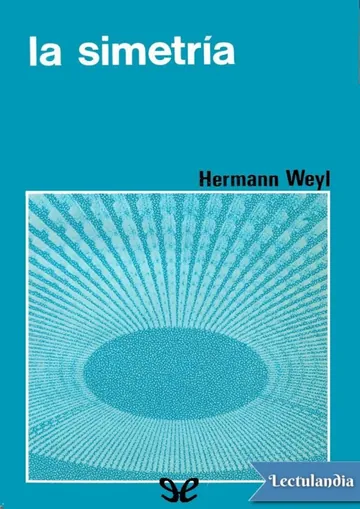 La simetría de Hermann Weyl, portada del libro