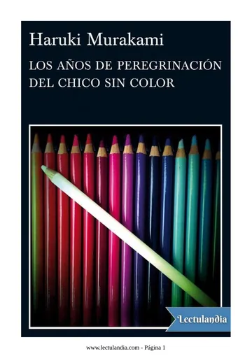Los años de peregrinación del chico sin color de Haruki Murakami, portada del libro