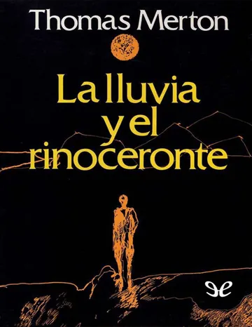 La lluvia y el rinoceronte de Thomas Merton, portada del libro