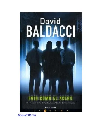 Frío como el acero de David Baldacci, portada del libro