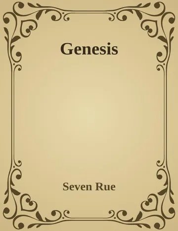 Genesis de Seven Rue, portada del libro