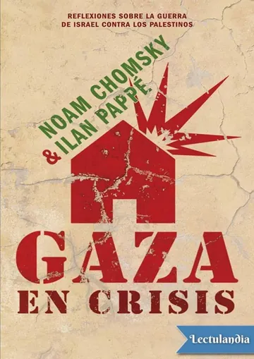 Gaza en crisis de Noam Chomsky, portada del libro