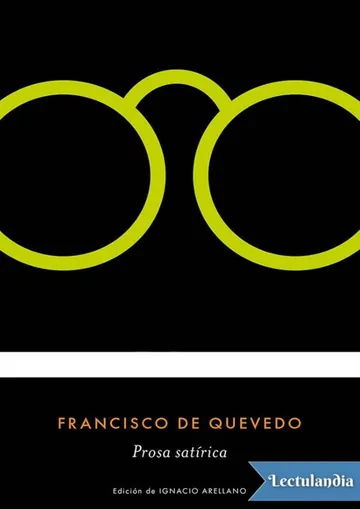 Prosa satírica de Francisco de Quevedo, portada del libro