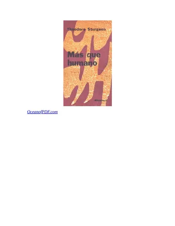 Más que humano de Theodore Sturgeon, portada del libro
