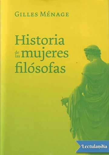 Historia de las mujeres filósofas de Gilles Ménage, portada del libro