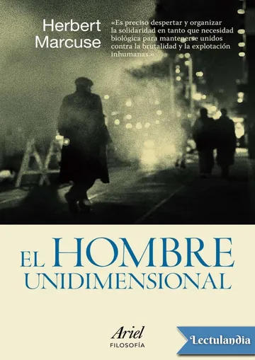 El hombre unidimensional de Herbert Marcuse, portada del libro