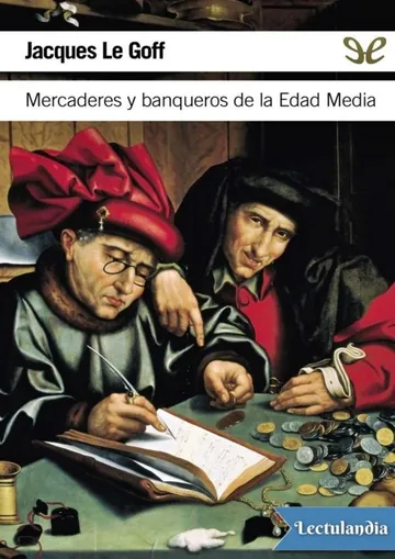 Mercaderes y banqueros de la Edad Media de Jacques Le Goff, portada del libro