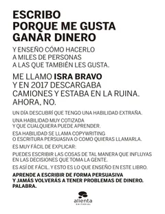 Escribo porque me gusta ganar dinero - Israel Bravo