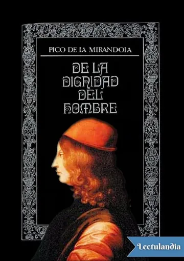 De la dignidad del hombre de Giovanni Pico della Mirandola, portada del libro