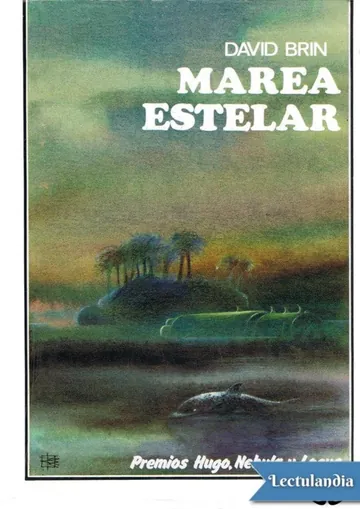 Marea estelar de David Brin, portada del libro