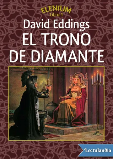 El trono de diamante de David Eddings, portada del libro